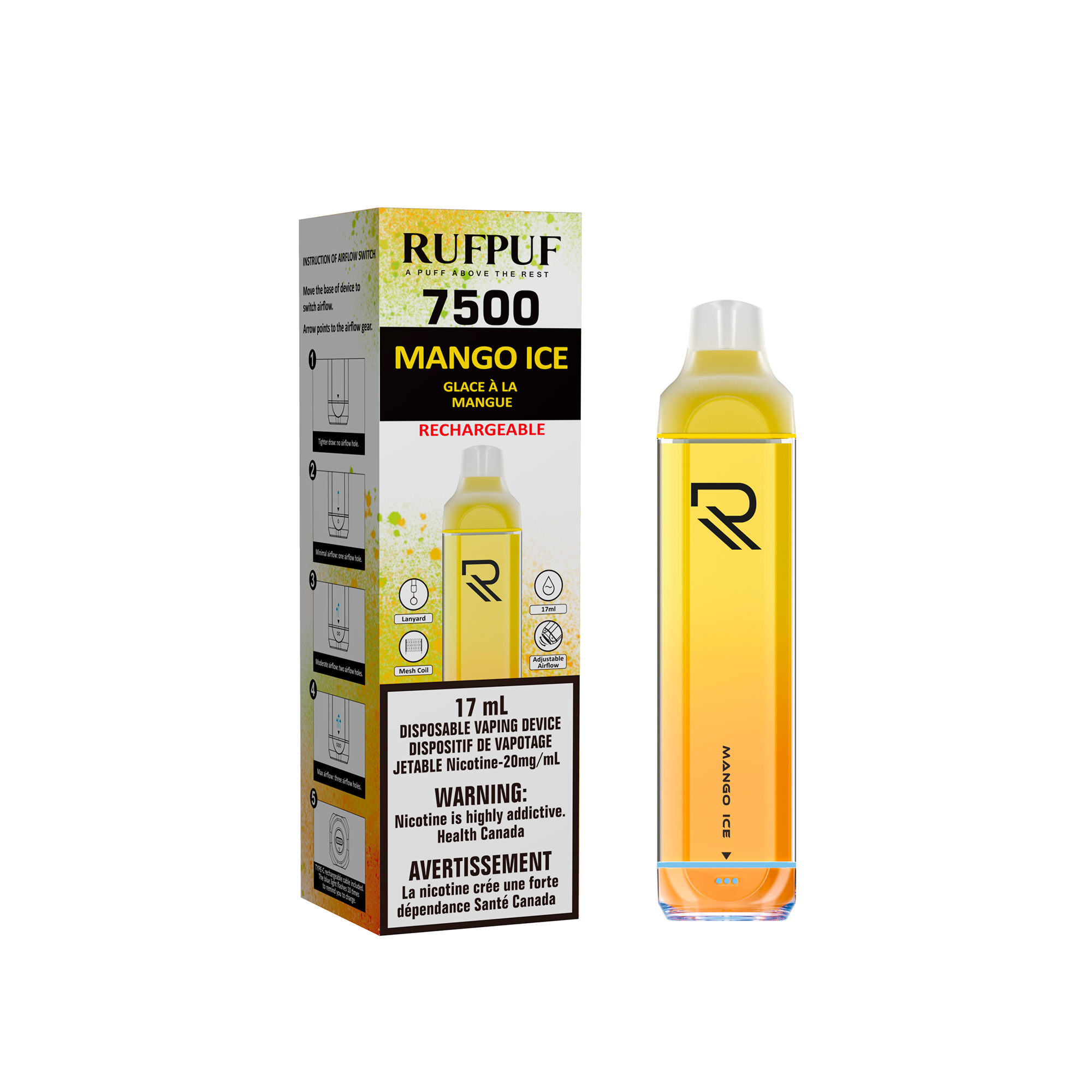 RUFPUF 7500 DISPOSABLE VAPE