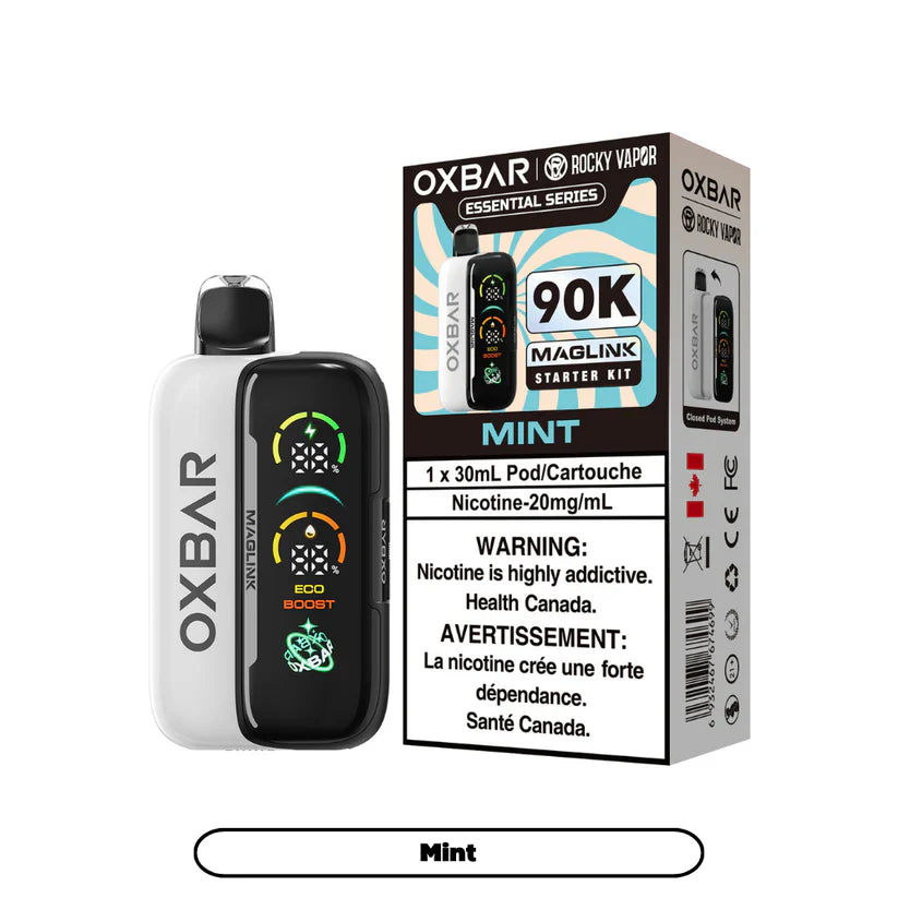 Rocky Vapor Oxbar Maglink-Mint 90k {Starter Kit}