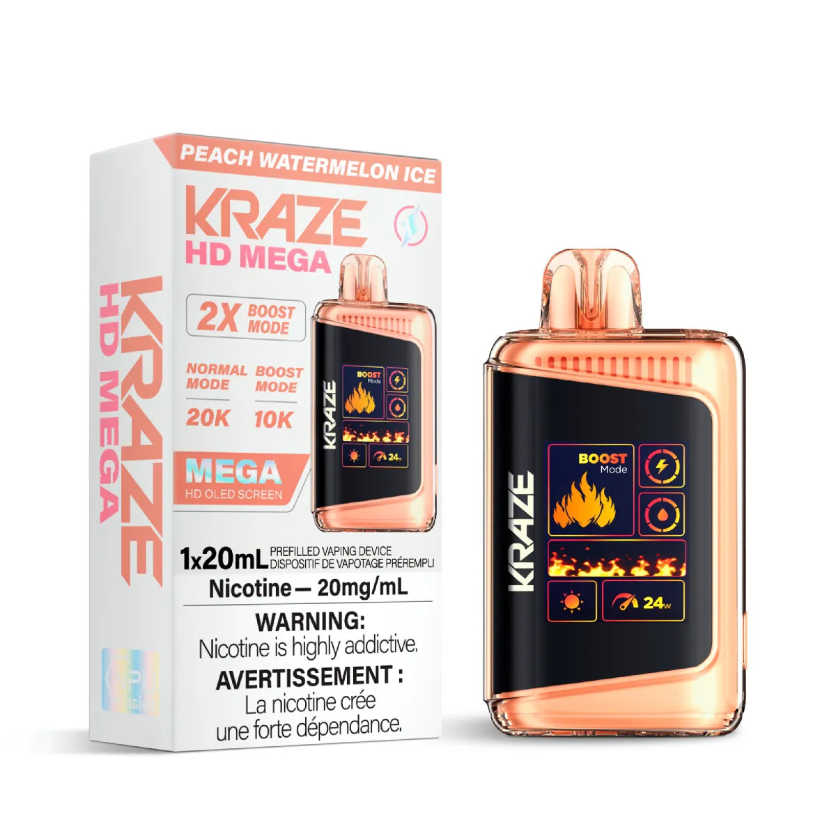 KRAZE HD MEGA 20K DISPOSABLE VAPE