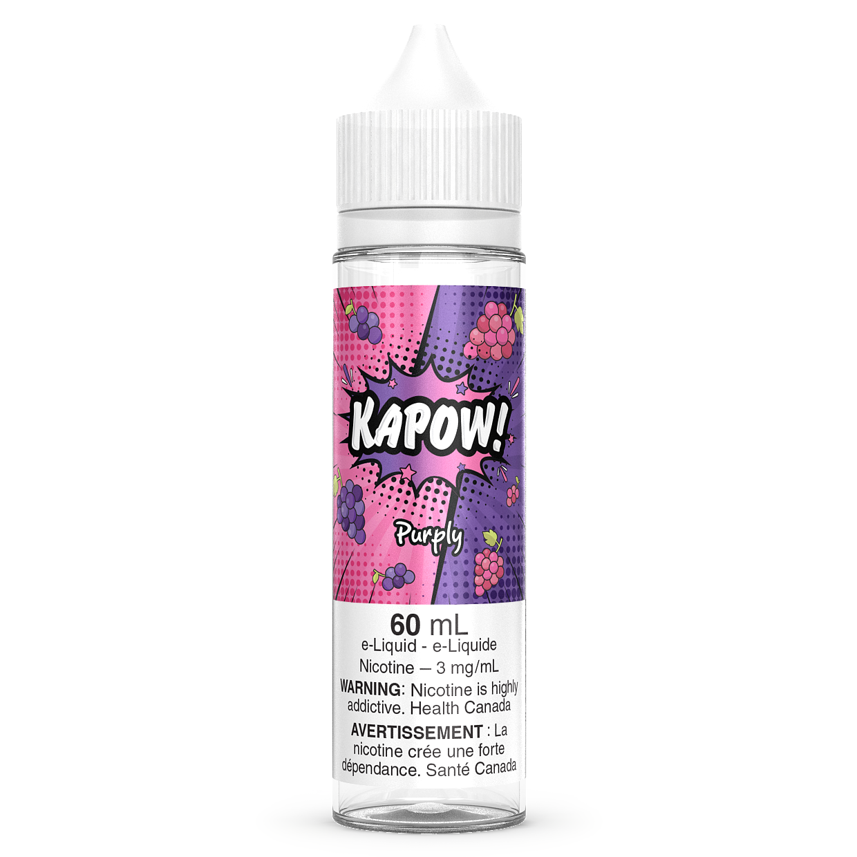 PURPLY - KAPOW 60ML FREEBASE