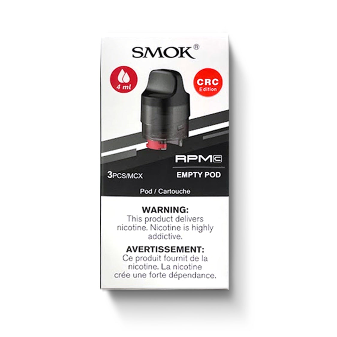 POD DE REMPLACEMENT VIDE SMOK RPM C (PAQUET DE 3) | Boutique de vapotage canadienne en ligne