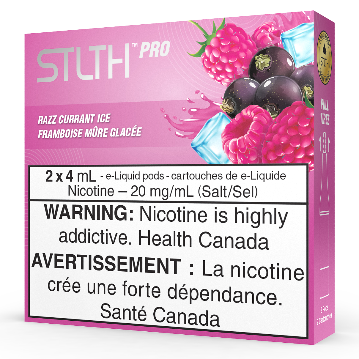 PACK STLTH PRO POD - GLACE AU CURRANT RAZZ