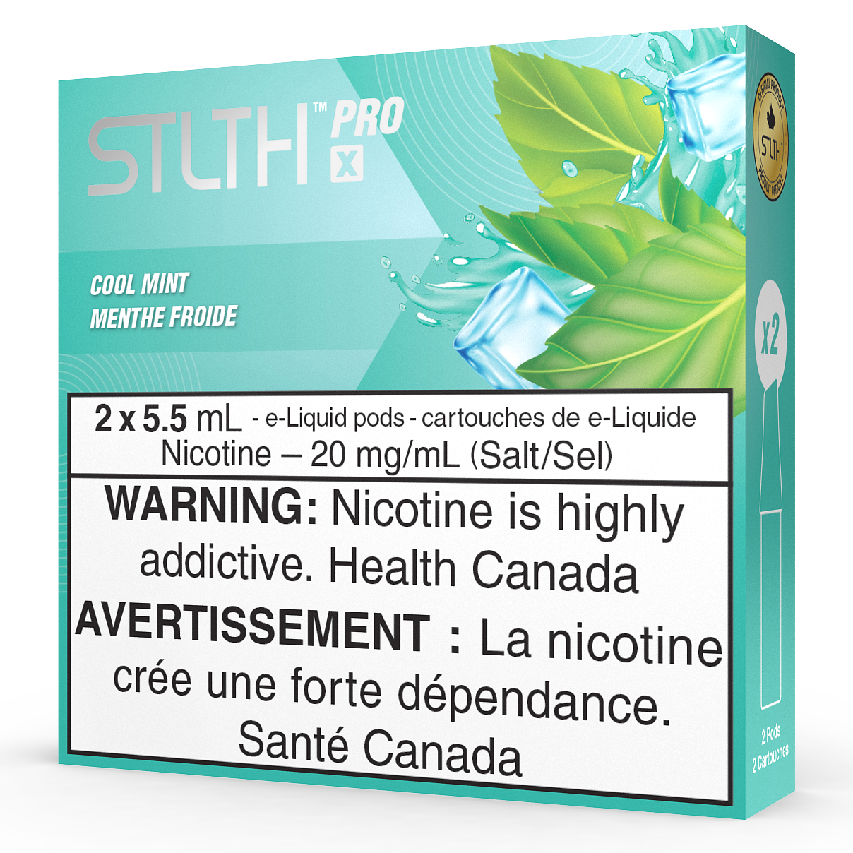 PACK STLTH PRO X POD - MENTHE COOL