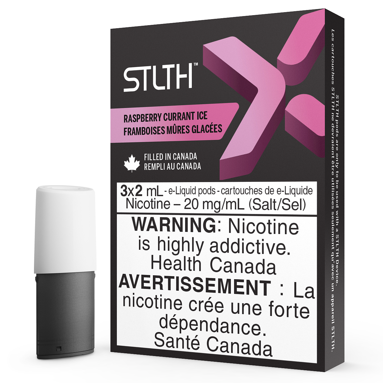 PACK STLTH X POD - GLACE FRAMBOISE CASSIS