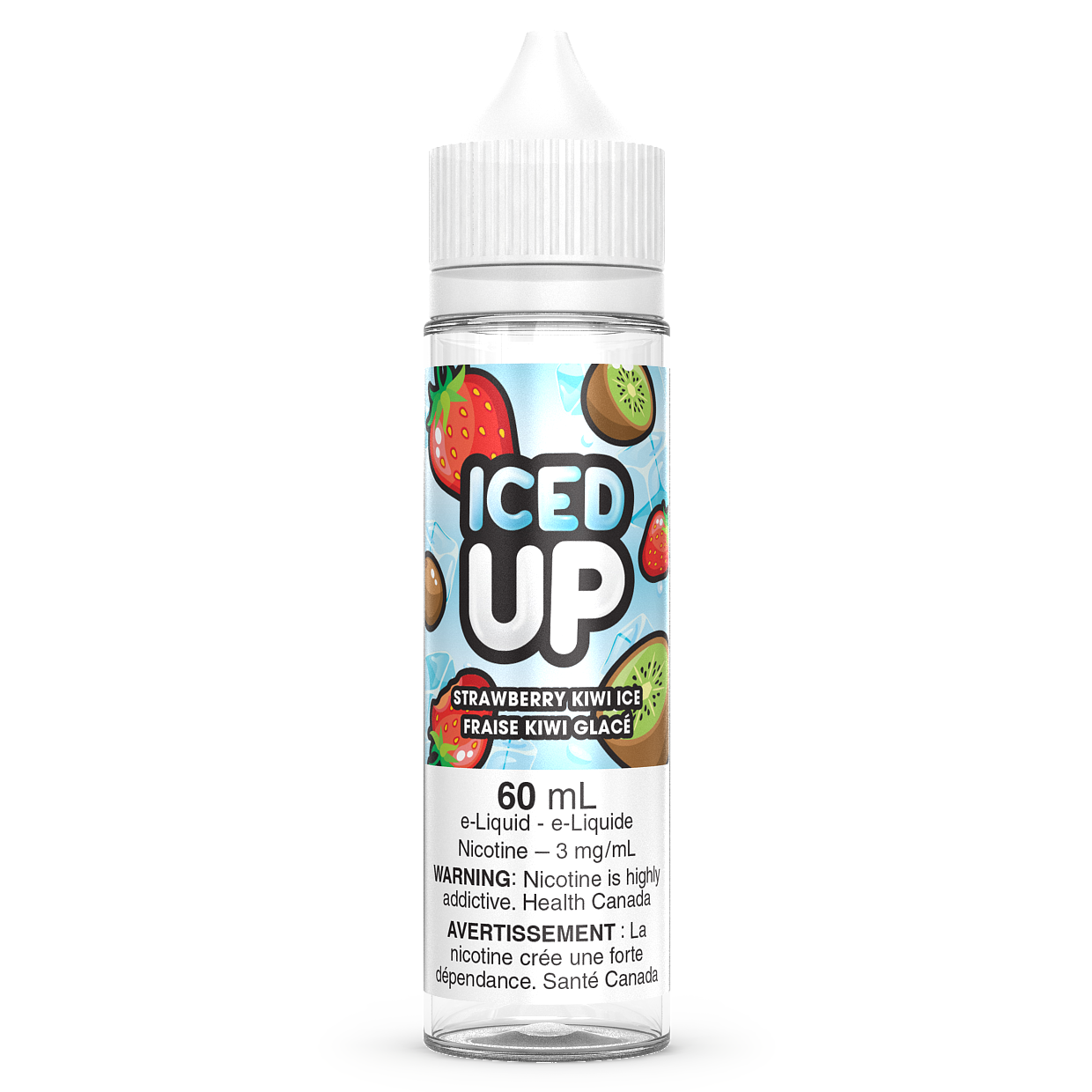 STRAWBERRY KIWI ICE - ICED UP 60ML FREEBASE