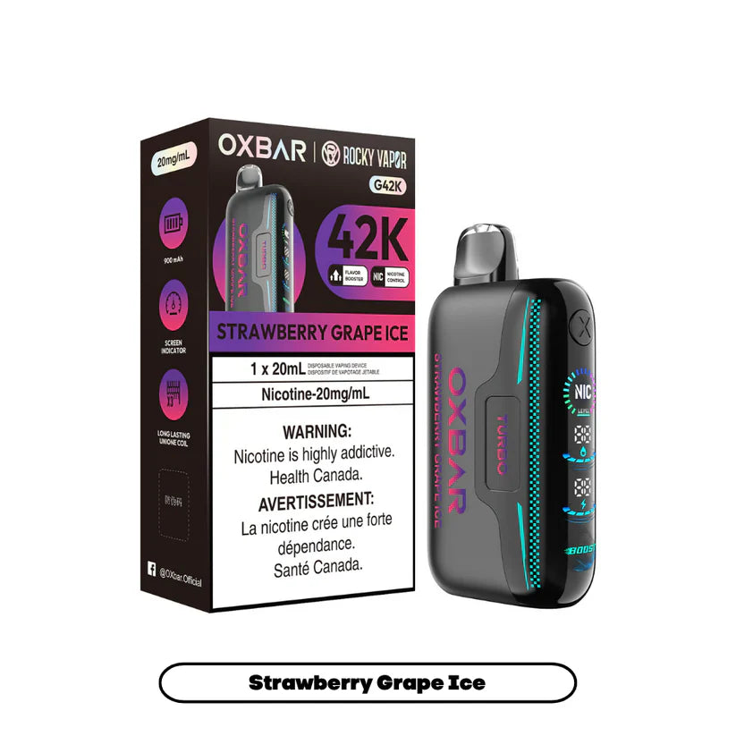 Oxbar 42K Puffs - Strawberry Grape Ice