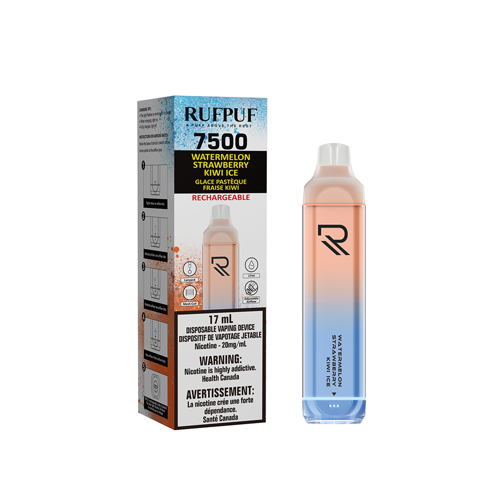 RUFPUF 7500 DISPOSABLE VAPE  (By GCORE Ripper X)