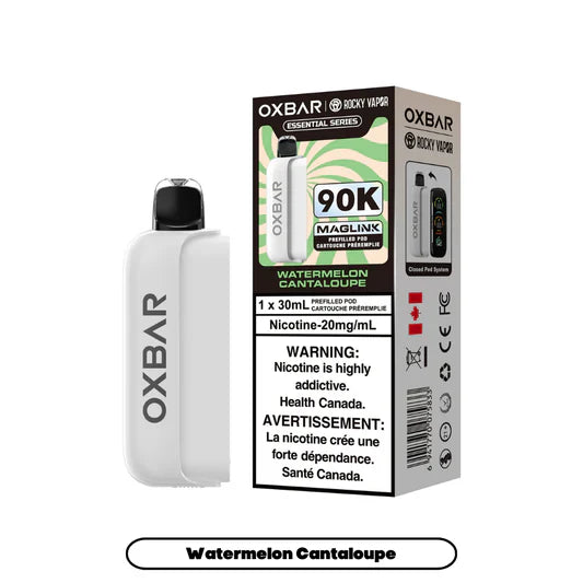 Rocky Vapor Oxbar Maglink- Watermelon Cantaloupe 90k {Prefilled Pods} (Without Battery)