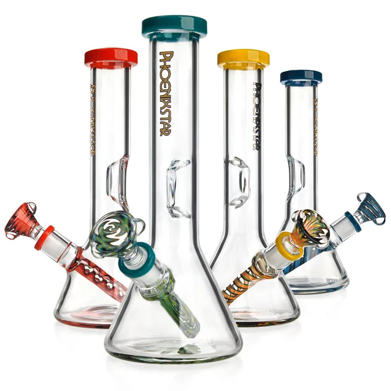 Colorful American Northstar Glass 8" Beaker Bong