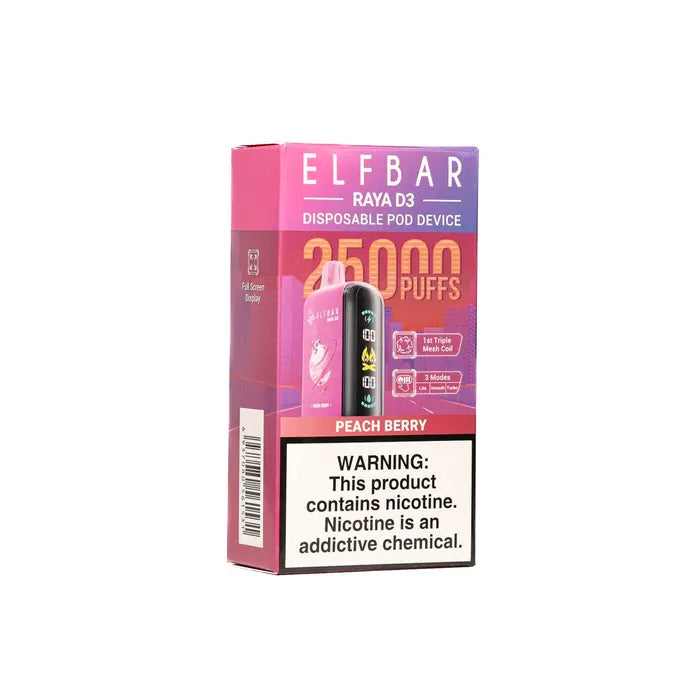 ELFBAR Raya D3 25000 Puffs Disposable Vape-Peach Berry