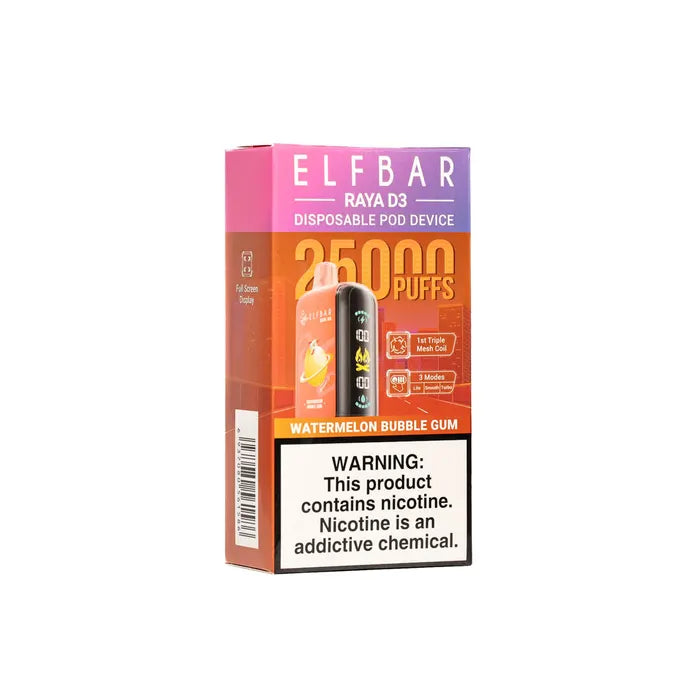 ELFBAR Raya D3 25000 Puffs Disposable Vape-Watermelon Bubble Gum