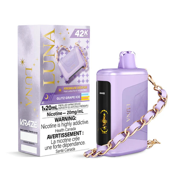 Kraze Luna 42k Disposable- Glitz Grape Ice