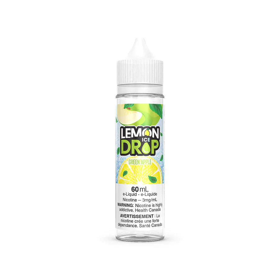 GREEN APPLE BY LEMON DROP ICE 60ML FREEBASE