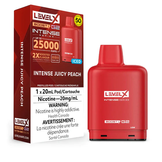 Level x boost g2 Intense series 25000 Puffs-Intense Juicy Peach