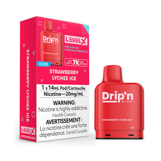 Level X Drip'n Pod 14mL - Strawberry Lychee Ice 20MG