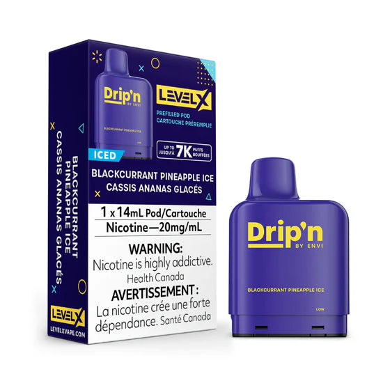 Level X Drip'n Pod 14mL - Blackcurrant Pineapple Ice