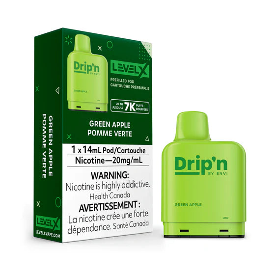 Level X Drip'n Pod 14mL - Green Apple 20MG