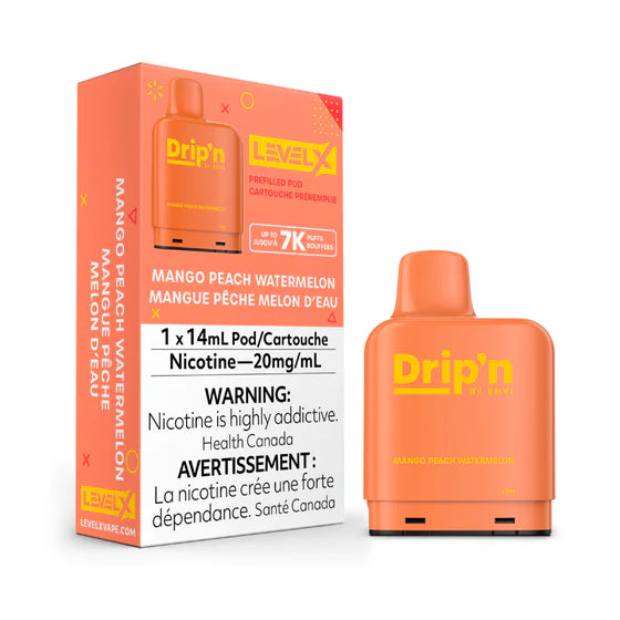 Level X Drip'n Pod 14mL - Mango Peach Watermelon 20MG