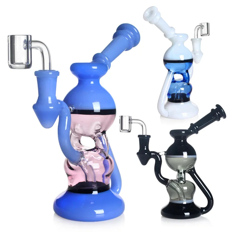 Recycler Dab Rig with 14mm Quartz Banger 7 Inches