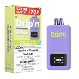 Drip'n by Envi Disposable 70k Puffs- White Grape Blueberry Ice