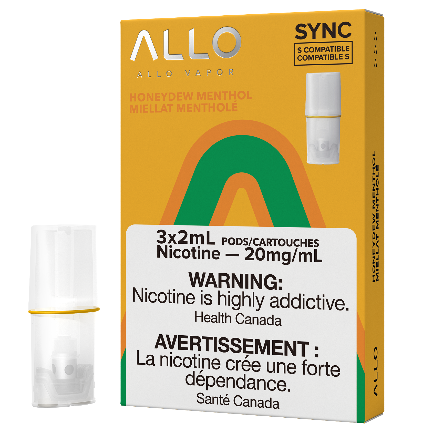 PACK ALLO SYNC POD - MIEL MENTHOLÉ