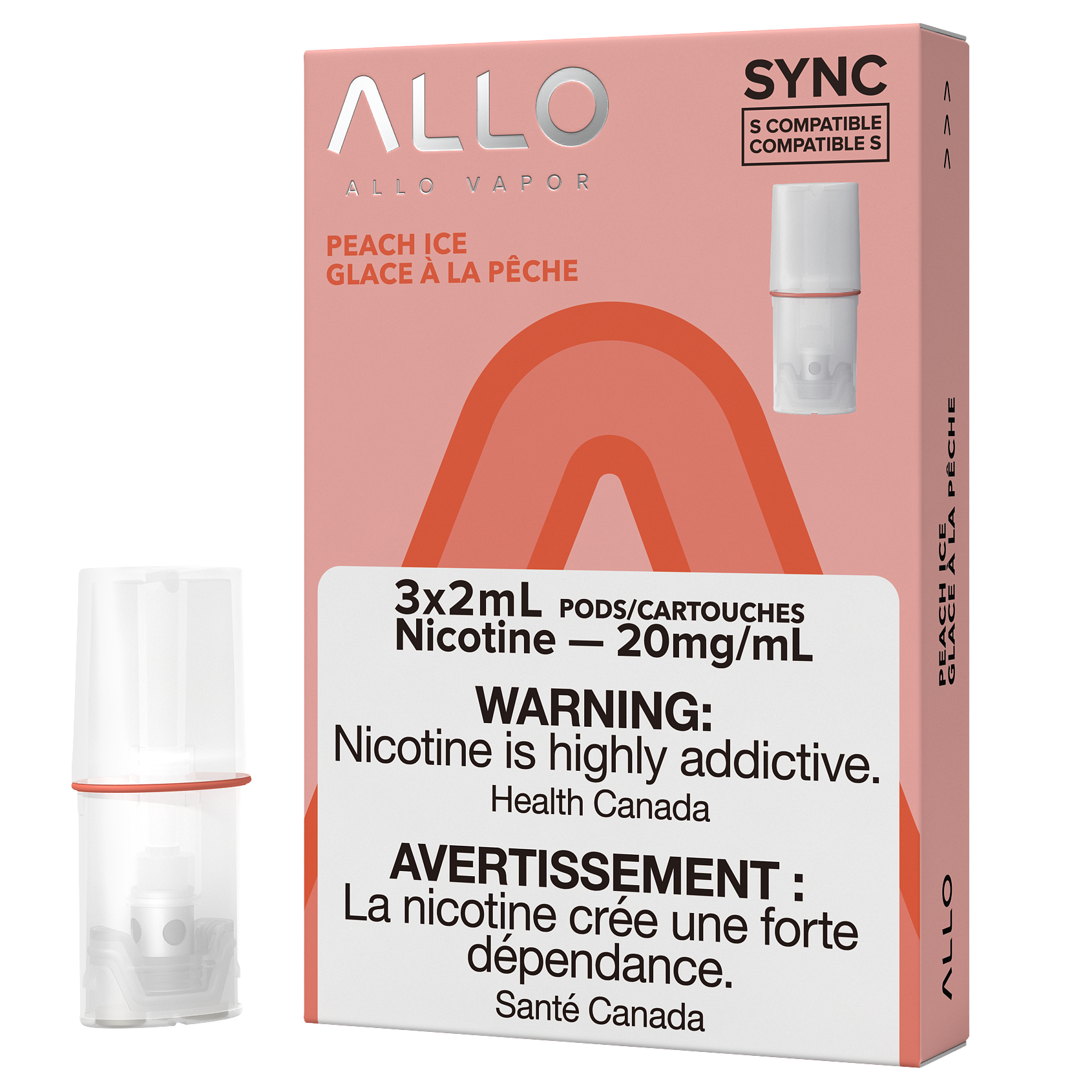 ALLO SYNC POD PACK - PEACH ICE