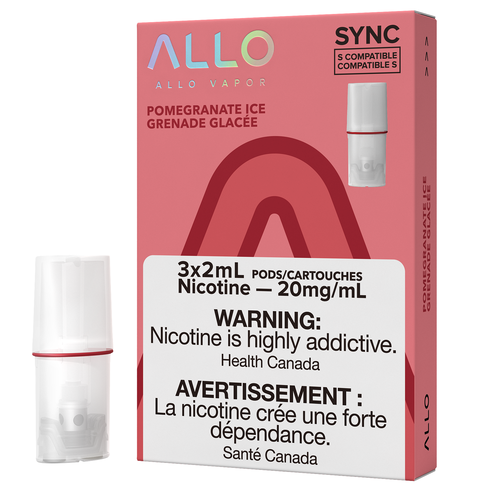 ALLO SYNC POD PACK - POMEGRANATE ICE