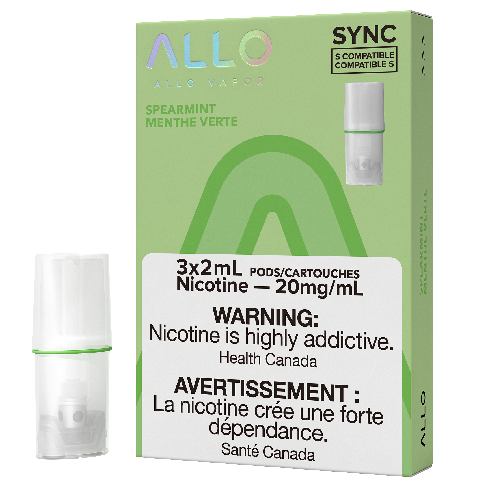 PACK ALLO SYNC POD - MENTHE VERTE