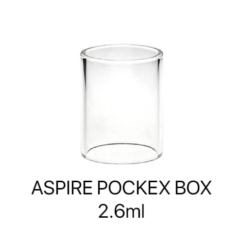 VERRE DE REMPLACEMENT BOITE ASPIRE POCKEX 2.6ML