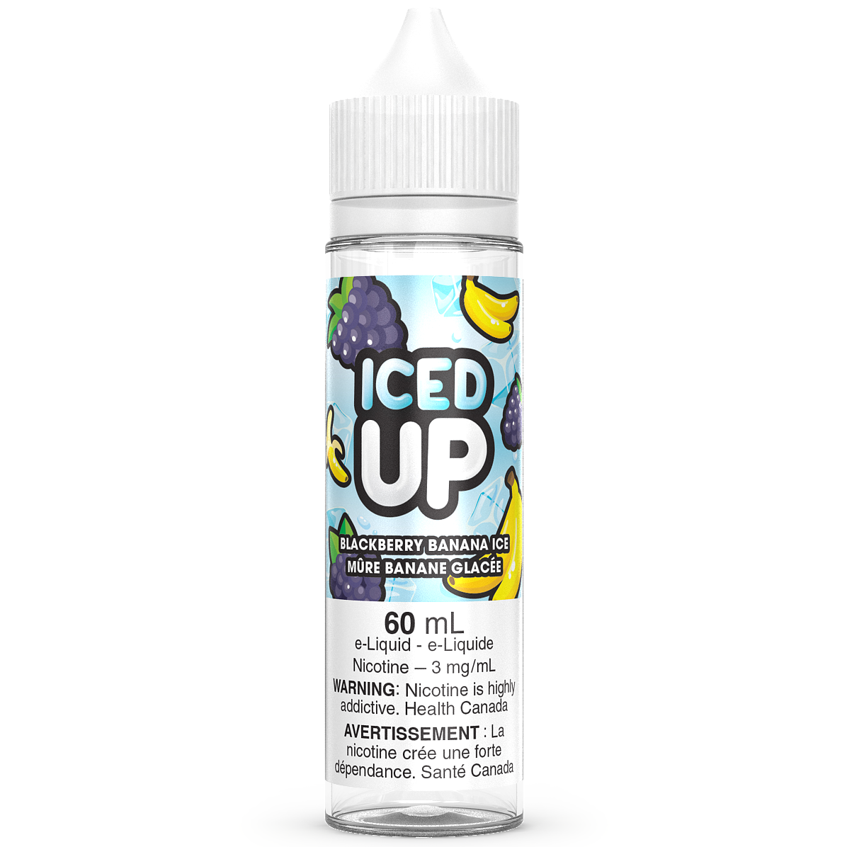 BLACKBERRY BANANA ICE - ICED UP 60ML FREEBASE