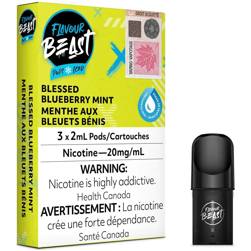 PACK FLAVOUR BEAST POD - BLEUET BLEU MENTHE GLACÉE