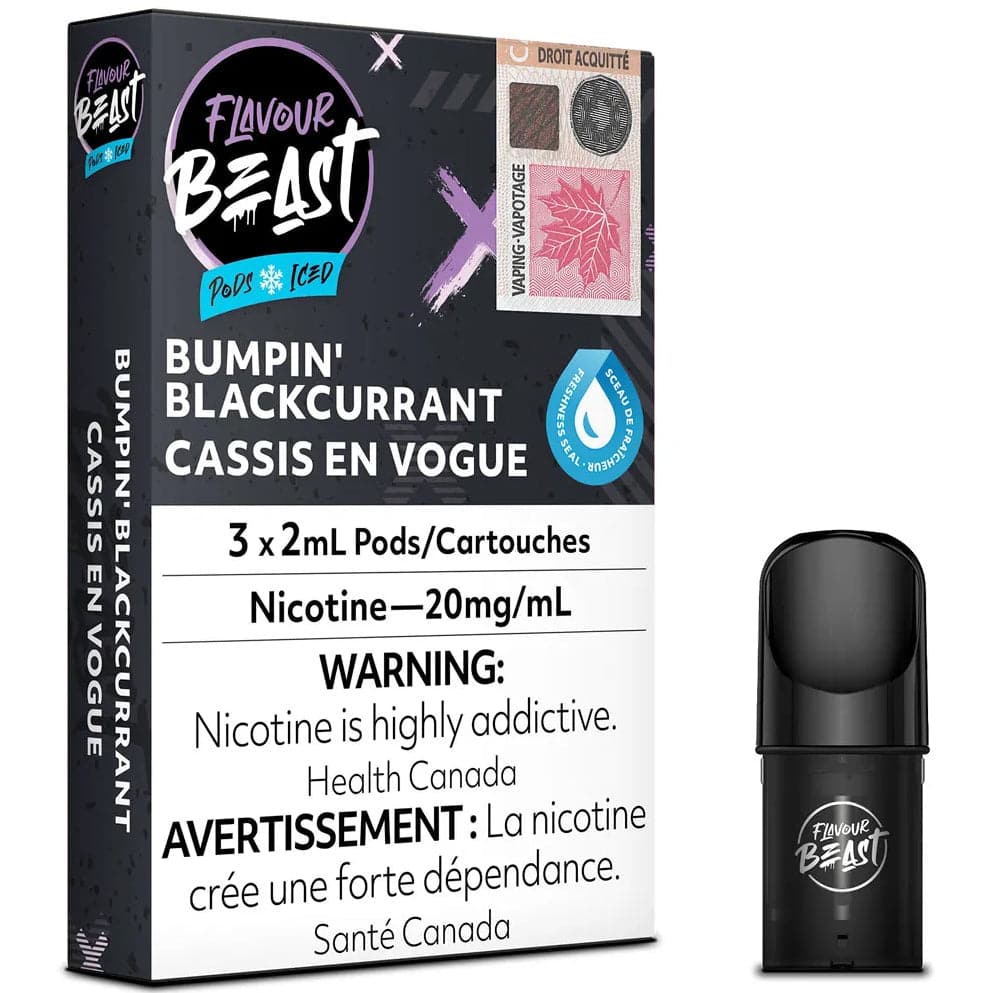 FLAVOUR BEAST POD PACK - BUMPIN' BLACKCURRANT ICED