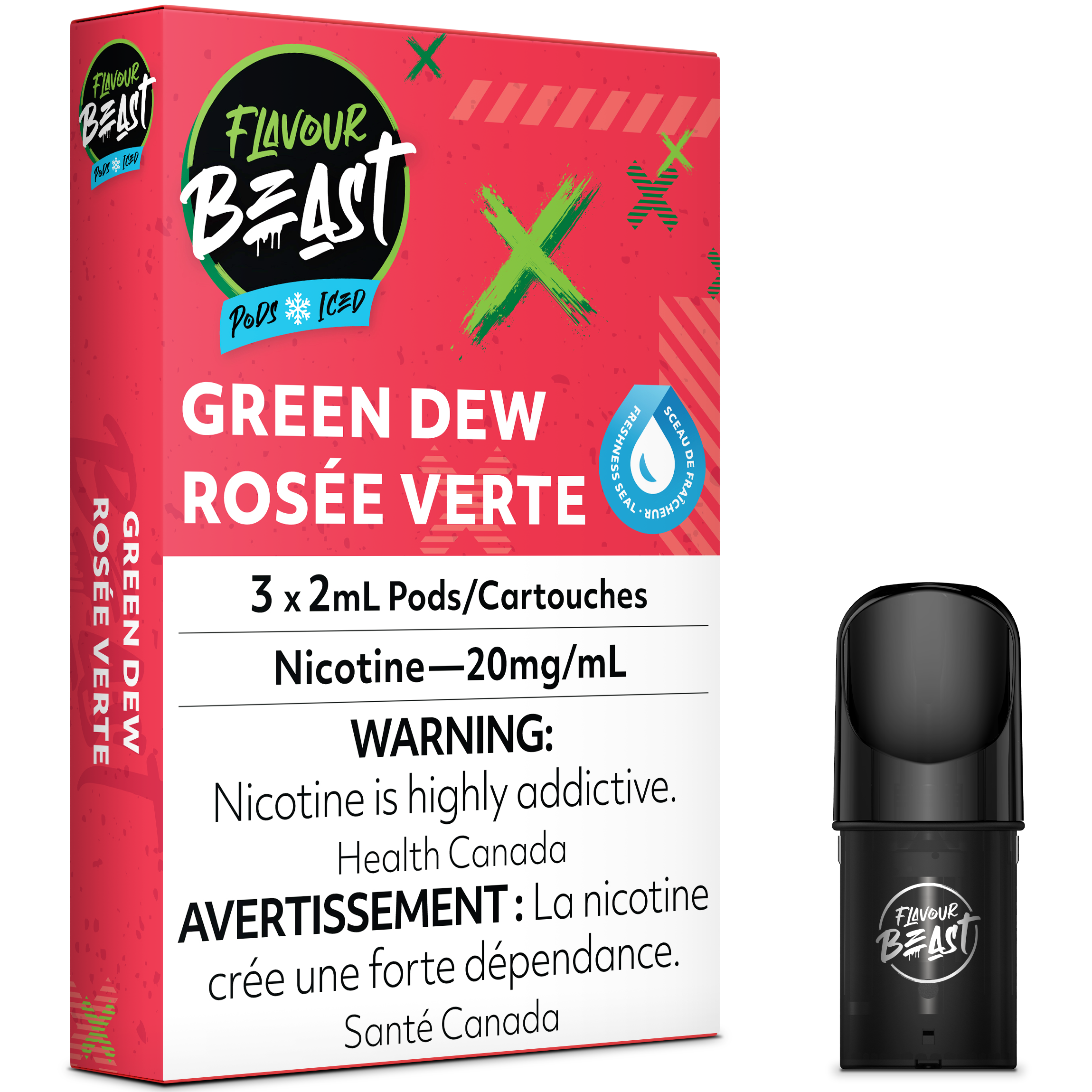 PACK FLAVOUR BEAST POD - GNARLY VERT D