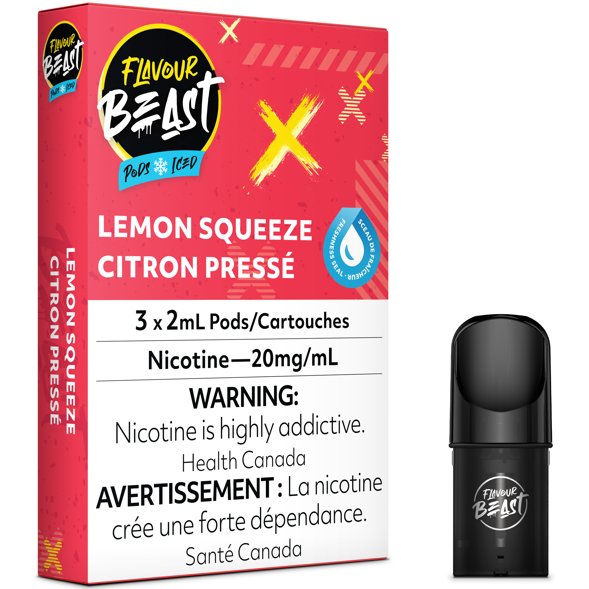 PACK FLAVOUR BEAST POD - PRESSE DE CITRON GLACÉ