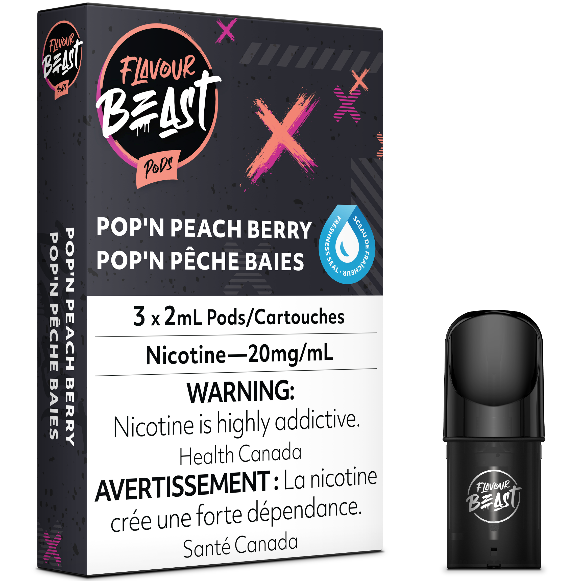 FLAVOUR BEAST POD PACK - PACKIN' PEACH BERRY