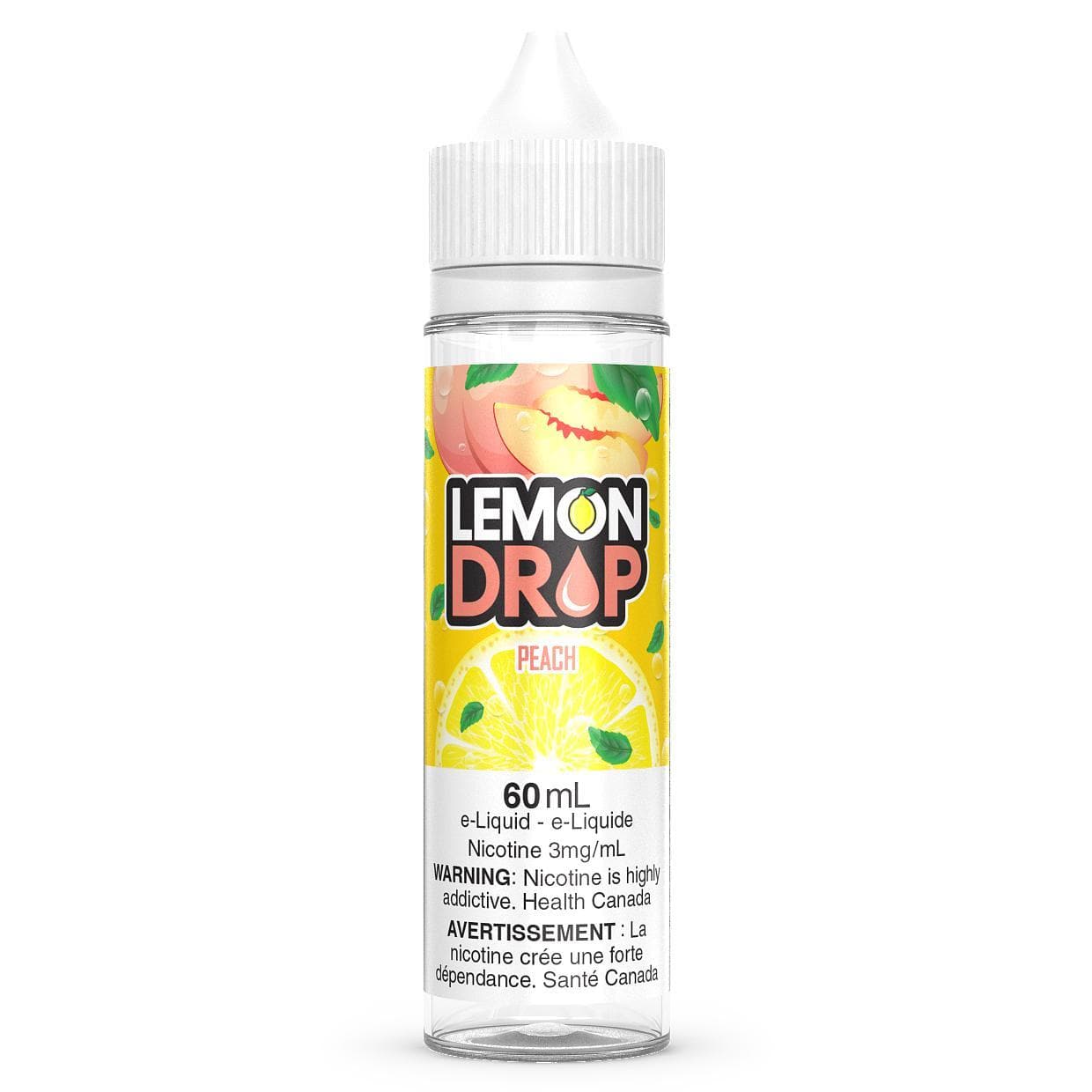 PEACH - LEMON DROP 60ML FREEBASE