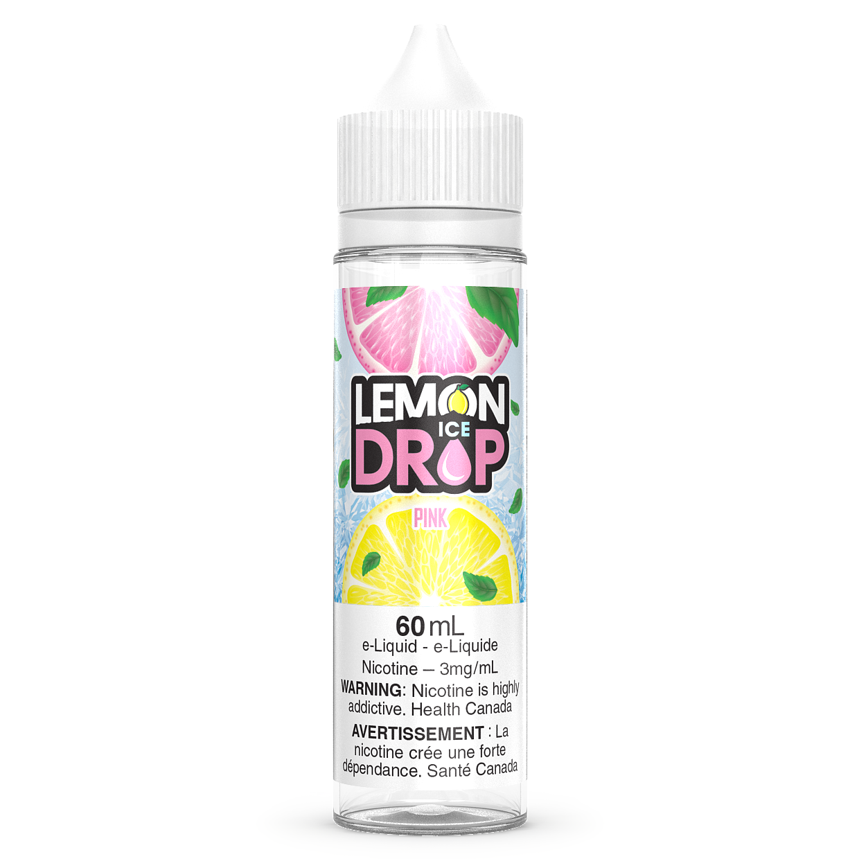 PINK ICE - LEMON DROP ICE 60ML FREEBASE