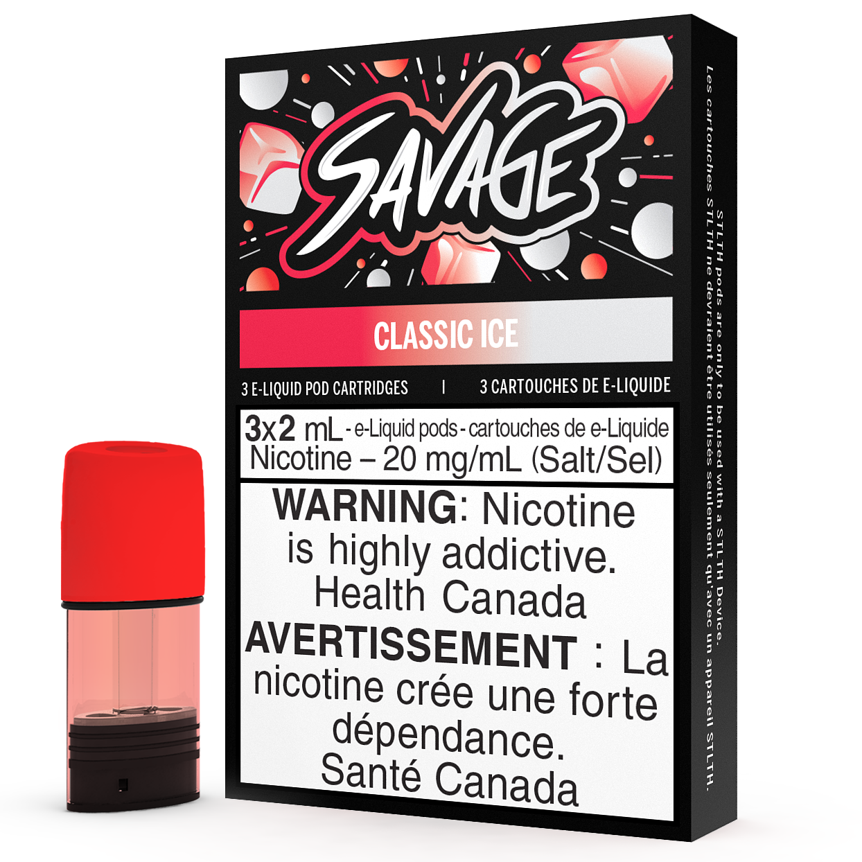 PACK SAVAGE STLTH POD - GLACE CLASSIQUE