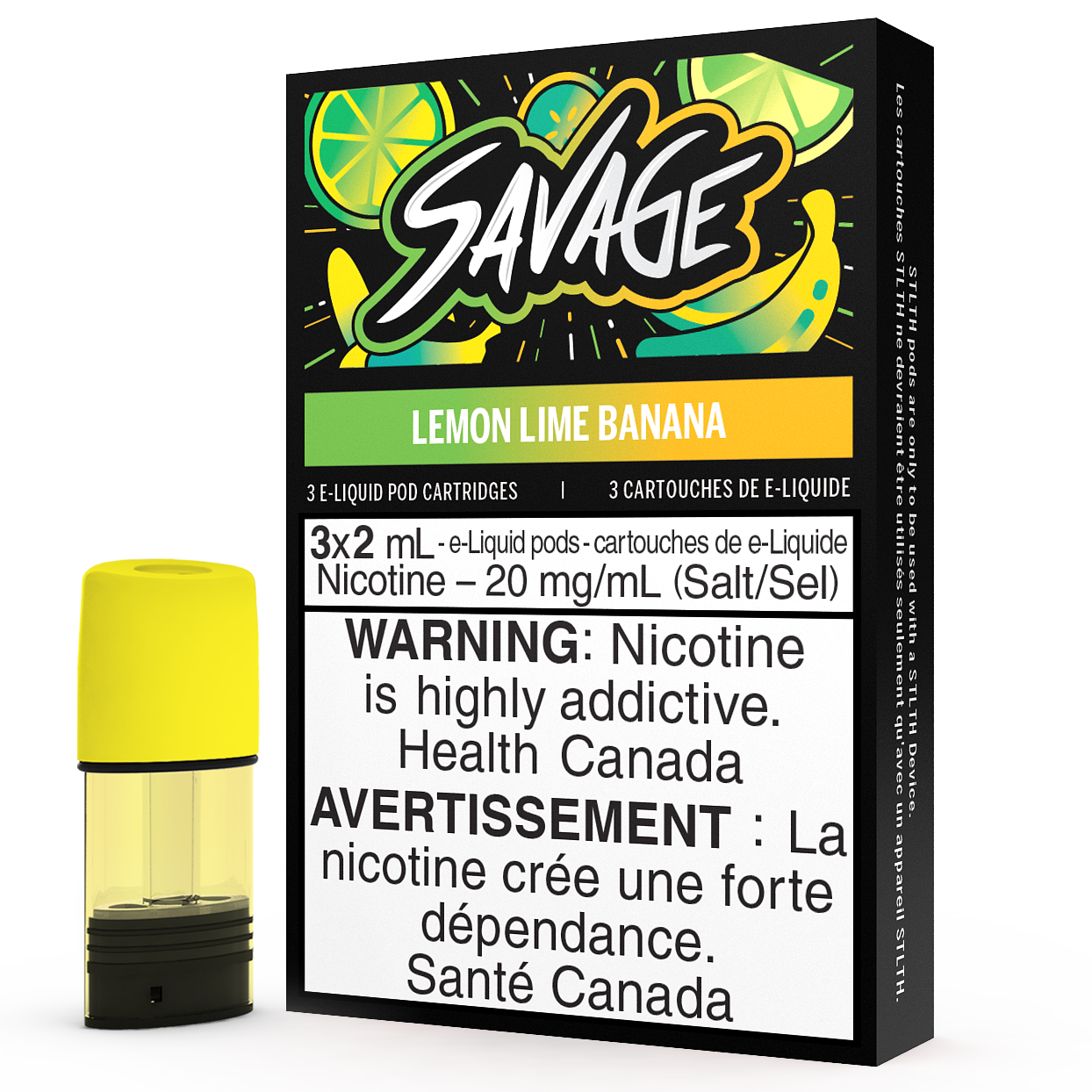 SAVAGE STLTH POD PACK - CITRON LIME BANANE