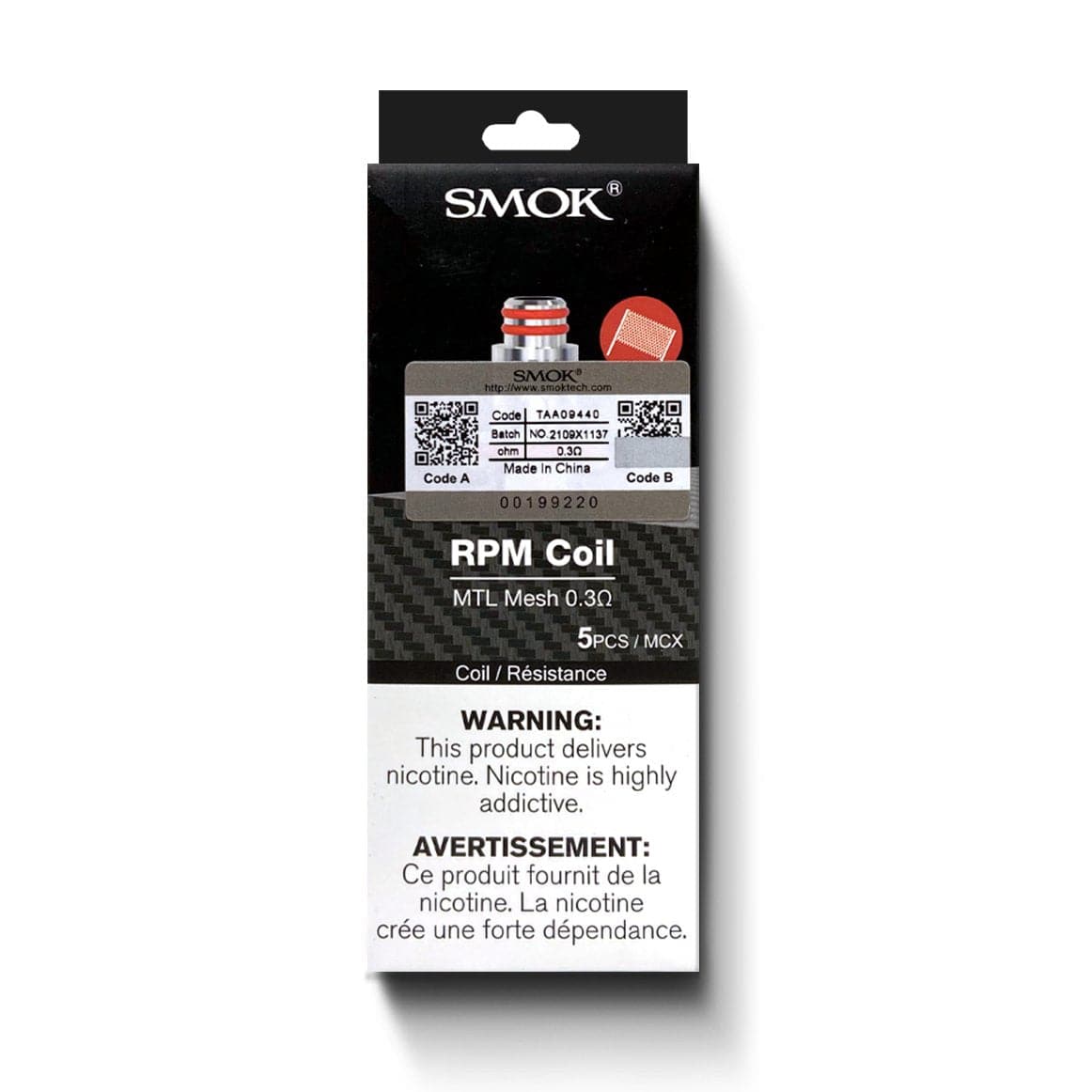 SMOK RPM40 REPLACEMENT COILS (5 PACK) | Online Canadian Vape Shop