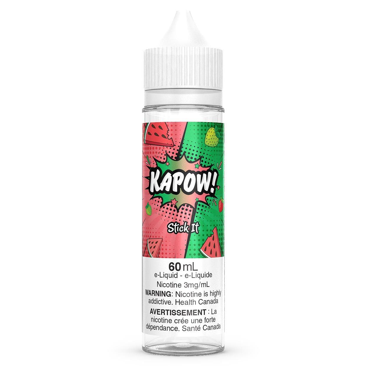 STICK IT - KAPOW 60ML FREEBASE | Buy Online at Canada Vape Shop