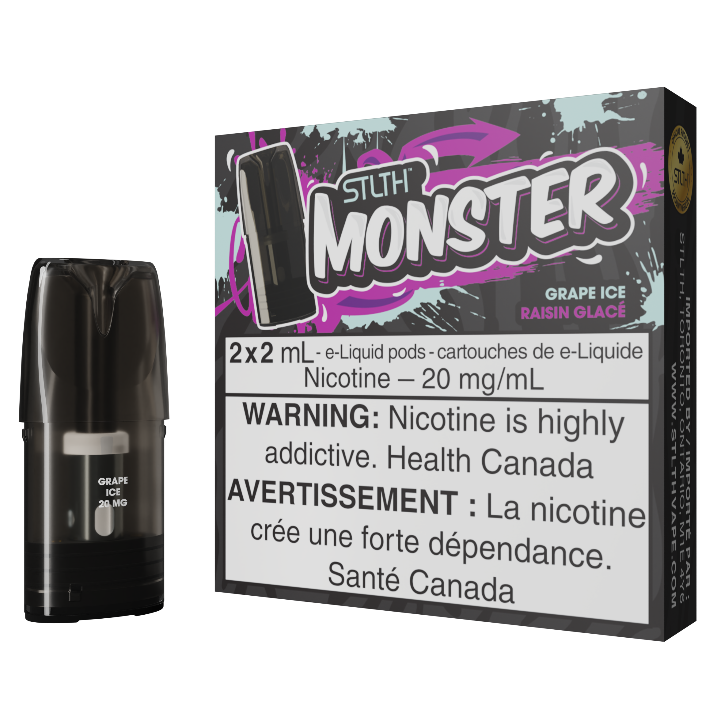 STLTH MONSTER POD PACK - GRAPE ICE