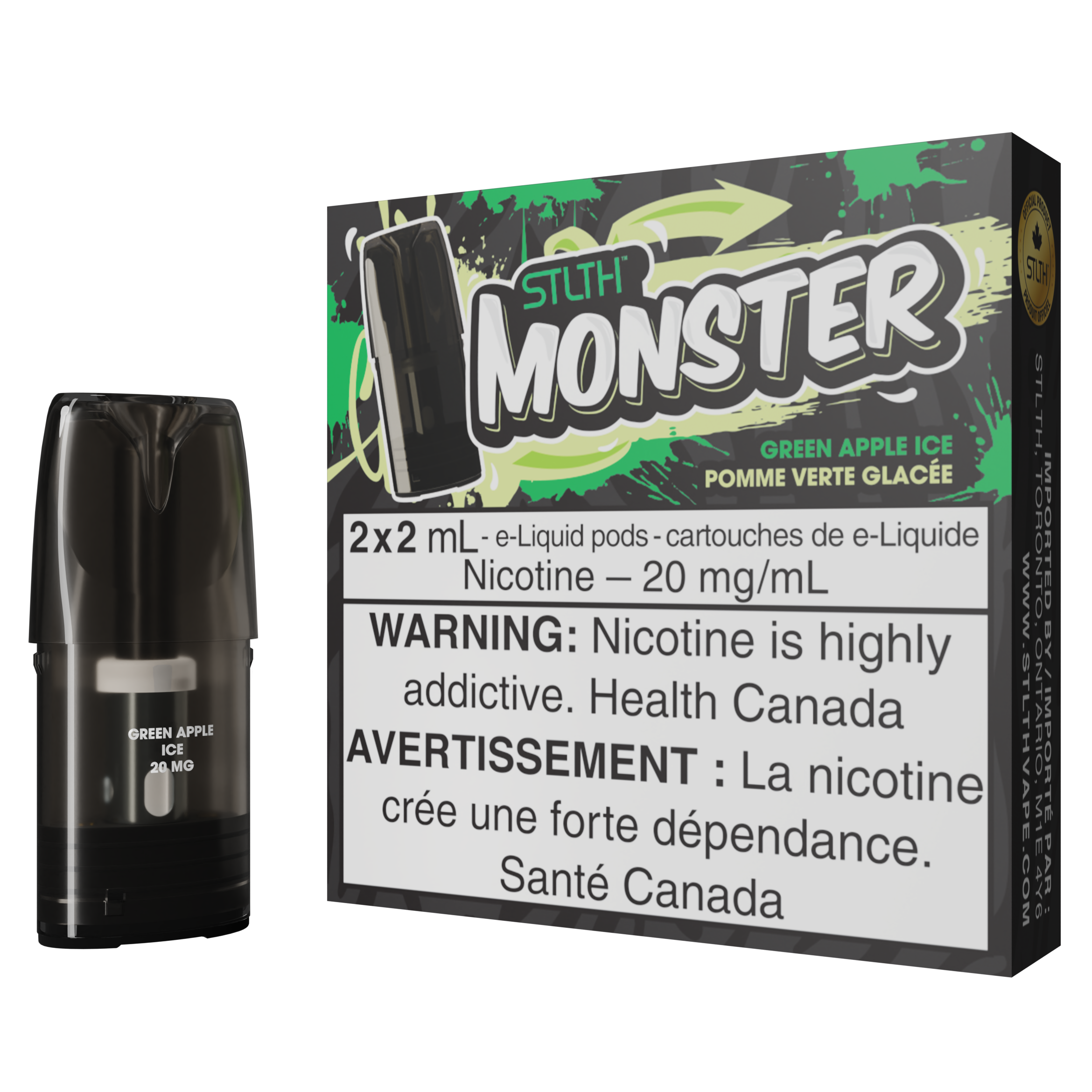 PACK STLTH MONSTER POD - POMME VERTE GLACE