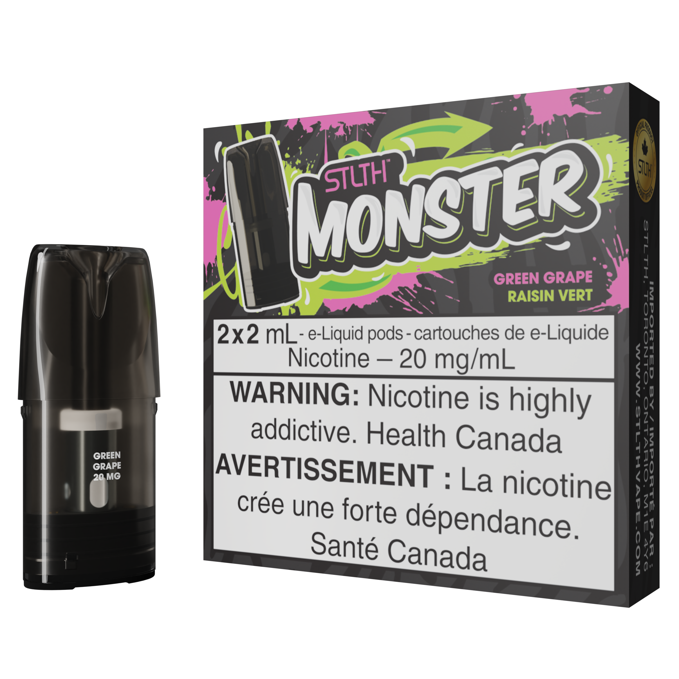 PACK STLTH MONSTER POD - RAISIN VERT