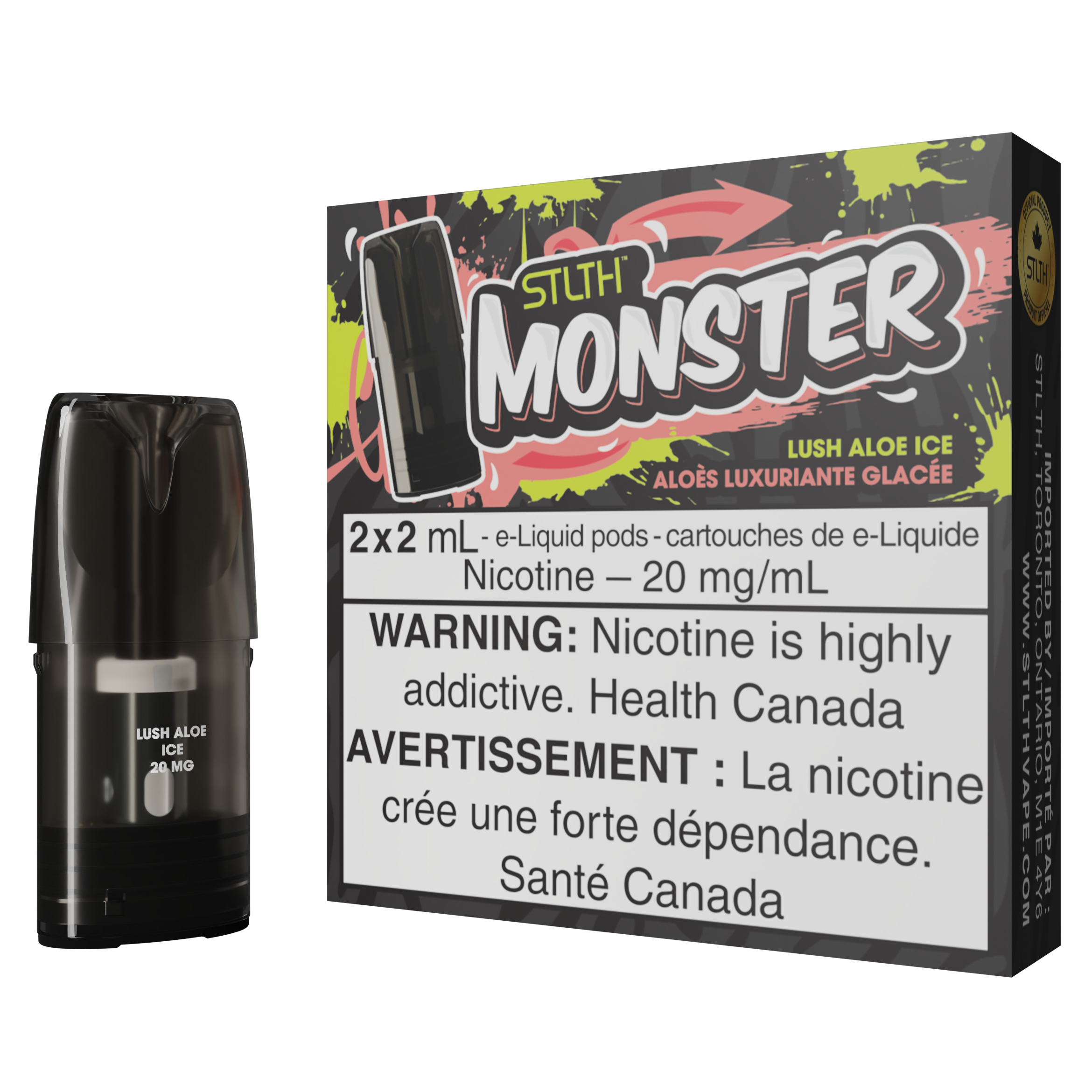 STLTH MONSTER POD PACK - LUSH ALOE ICE