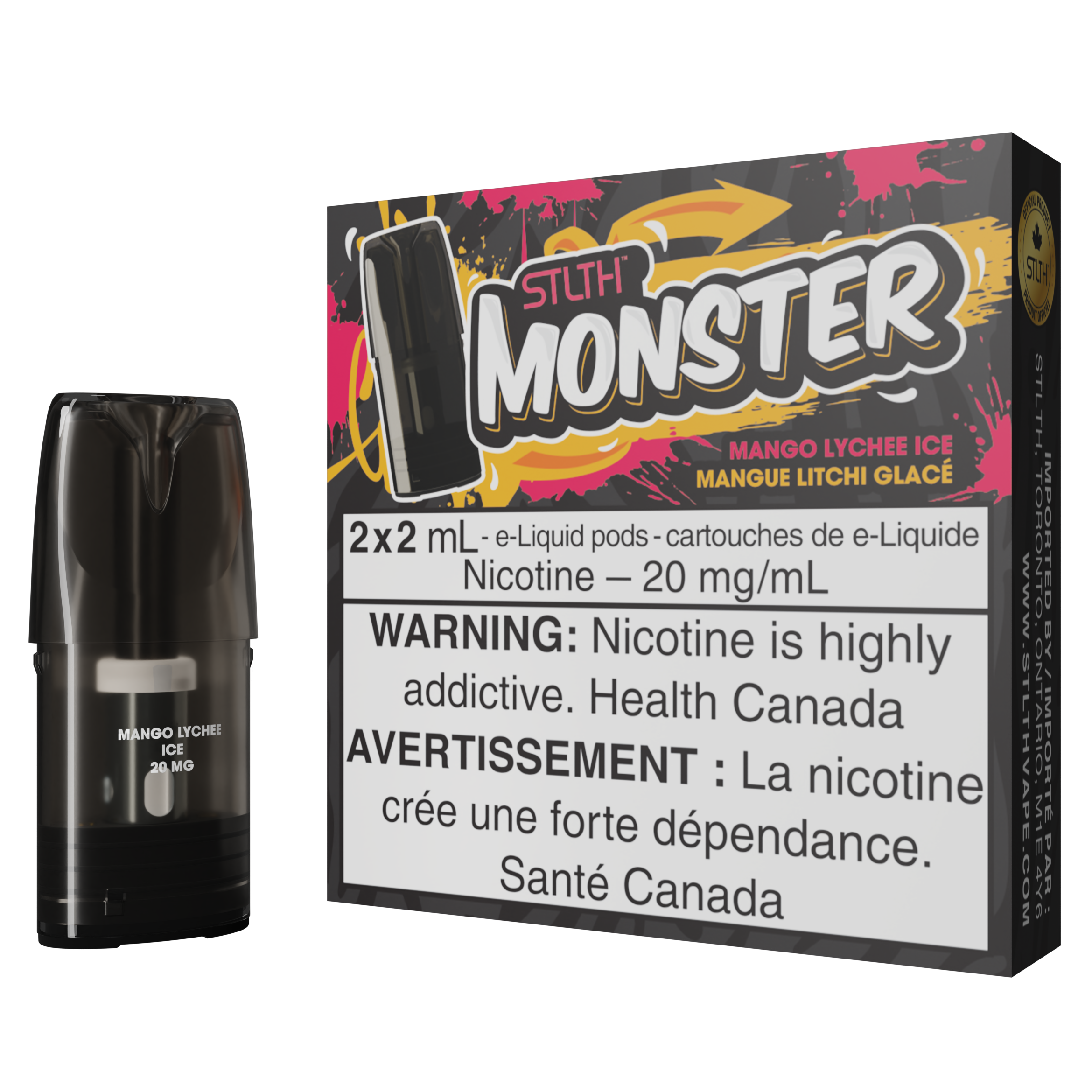 PACK STLTH MONSTER POD - GLACE MANGUE LITCHI