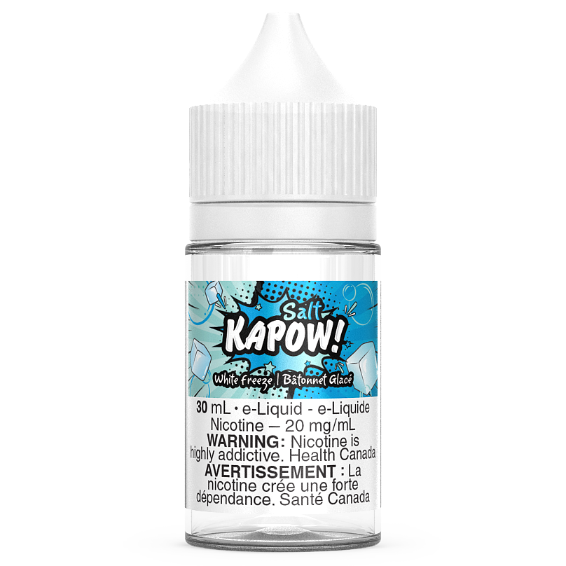 CONGELATION BLANCHE - SEL DE KAPOW 30ML | Achetez en ligne sur Canada Vape Shop